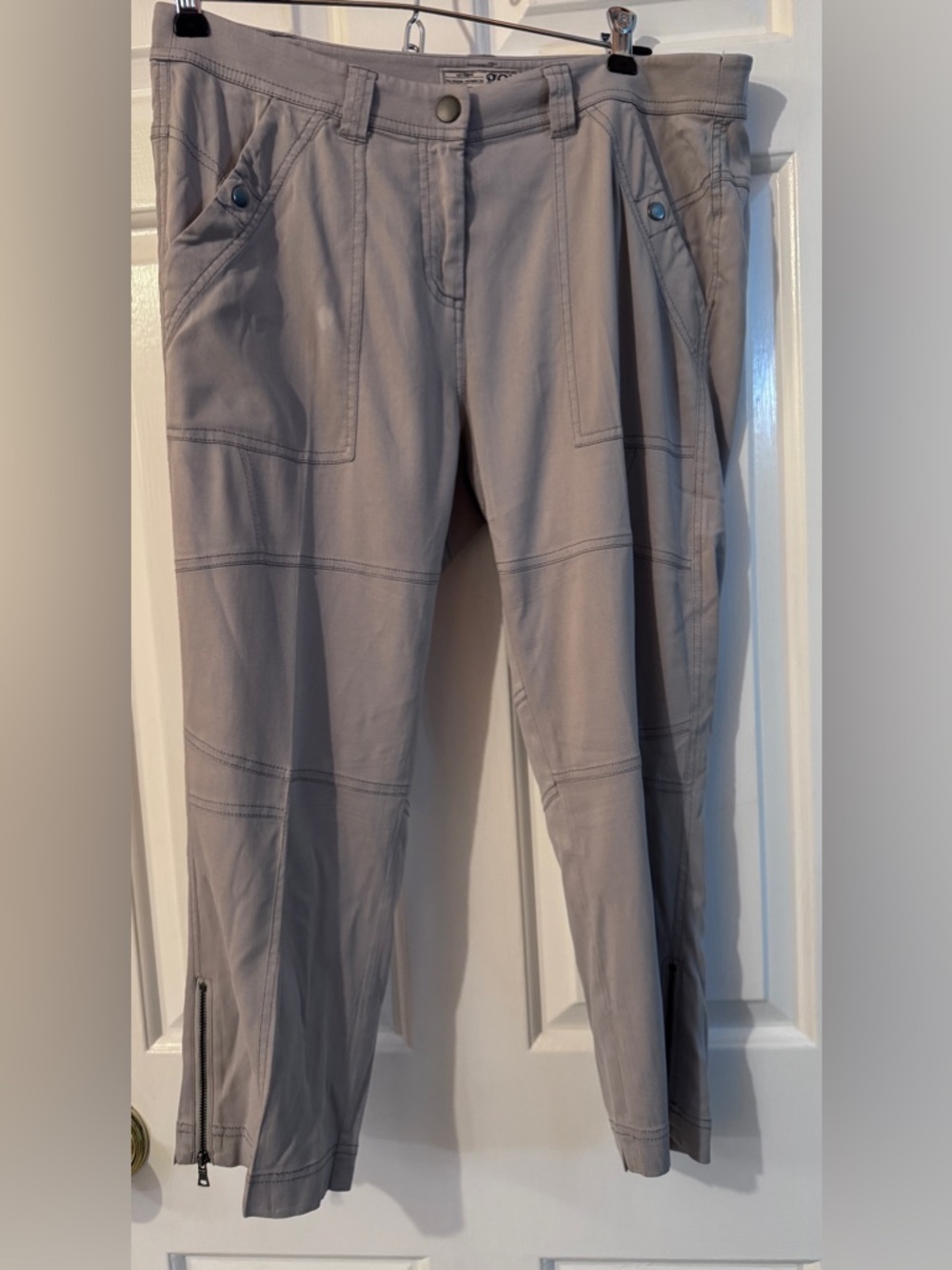 Go by Go Silk Stone Zip Ankle Crop Pants